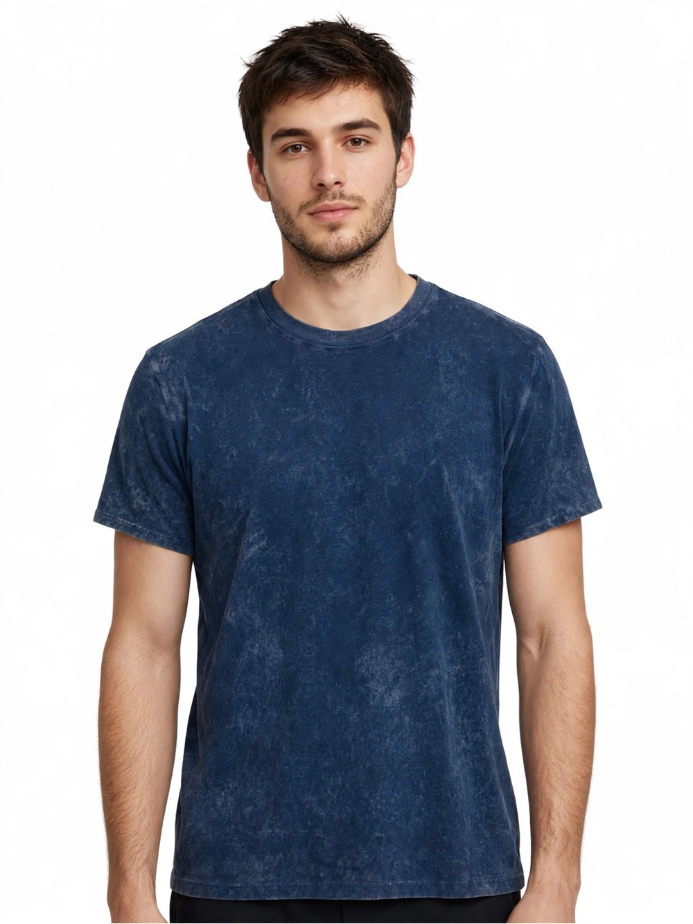 Lululemon Blue Mineral Wash Short Sleeve Tee Athletic Gym Casual Top L